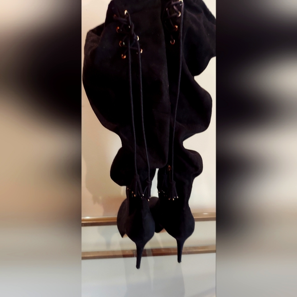 Thalia Sodi Tassel Suede Boots